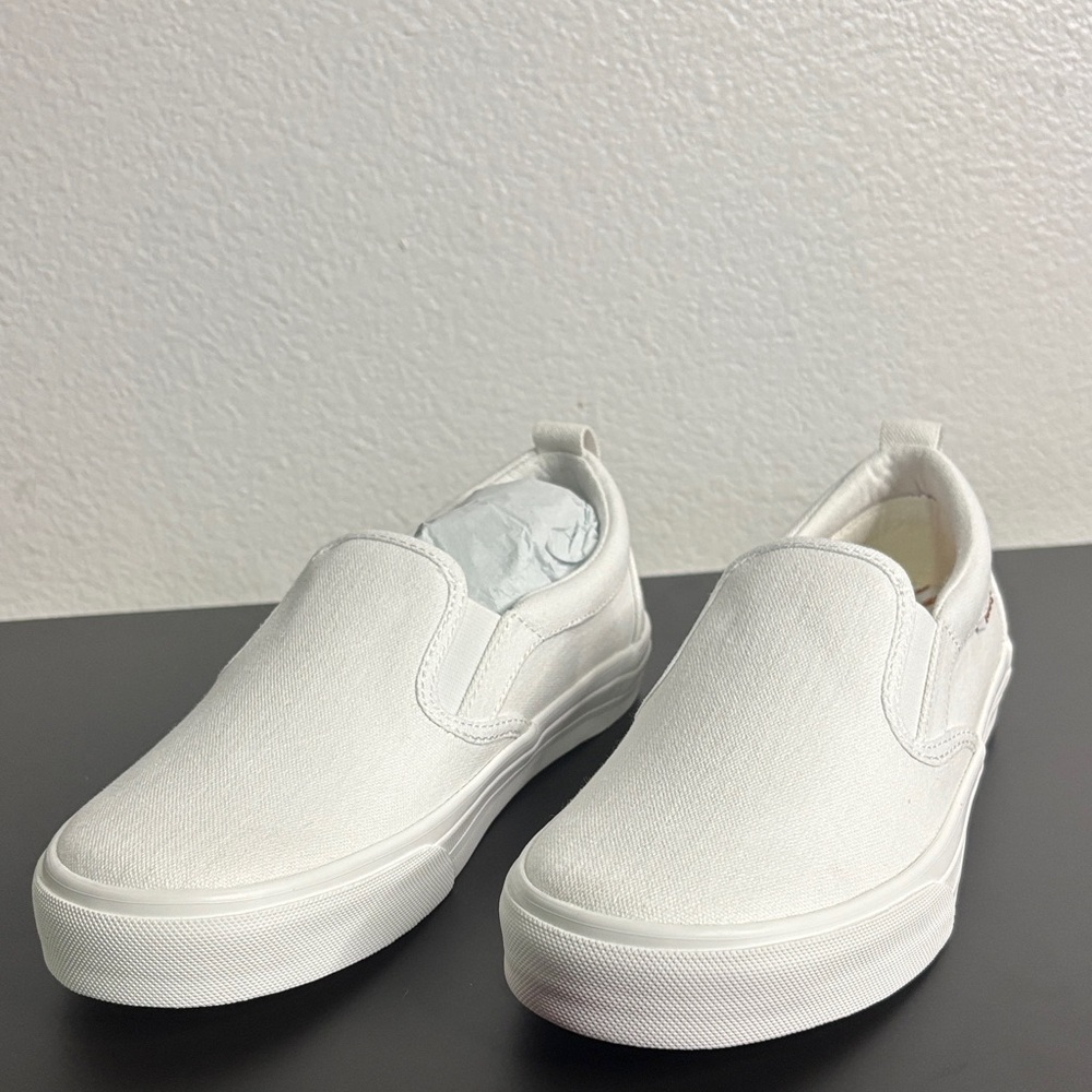 Taos Footwear White Slip-On Sneakers